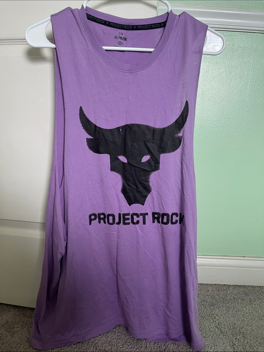 Under Armour Purple Project Rock Graphic Tank Top